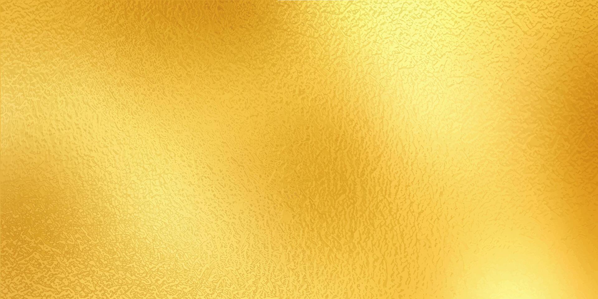 Golden foil paper texture. Shiny gold gradient background, glass effect luxury design illustration vector