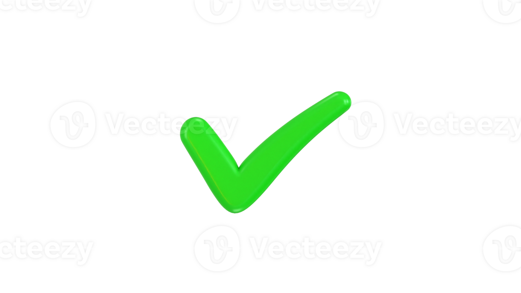 check mark icon 3d render verified icon illustration png