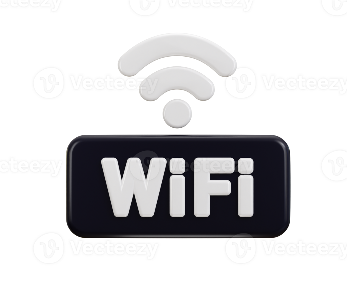 wireless connection icon 3d render png
