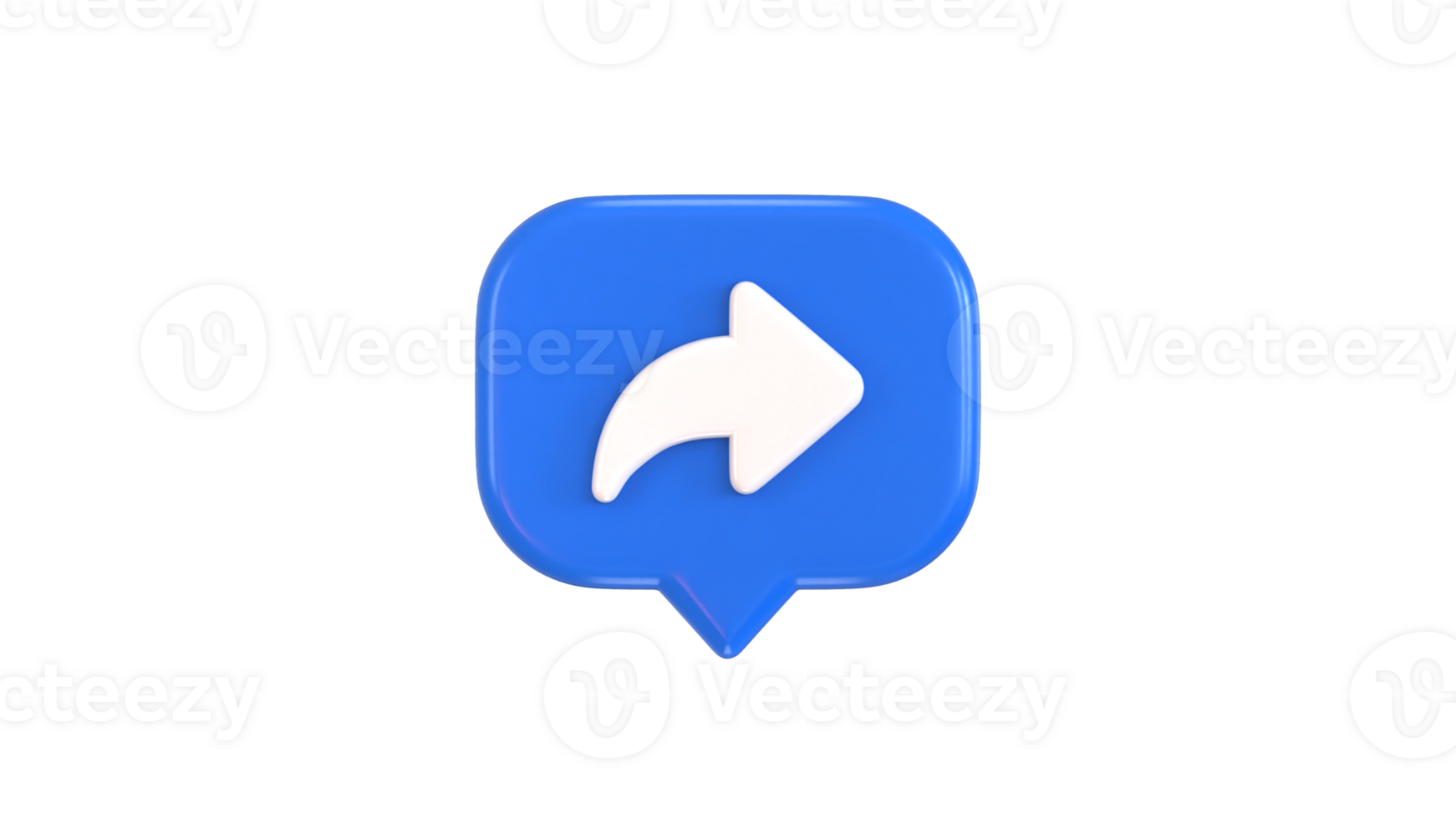 3d share icon with speech bubble 3d icon illustration png