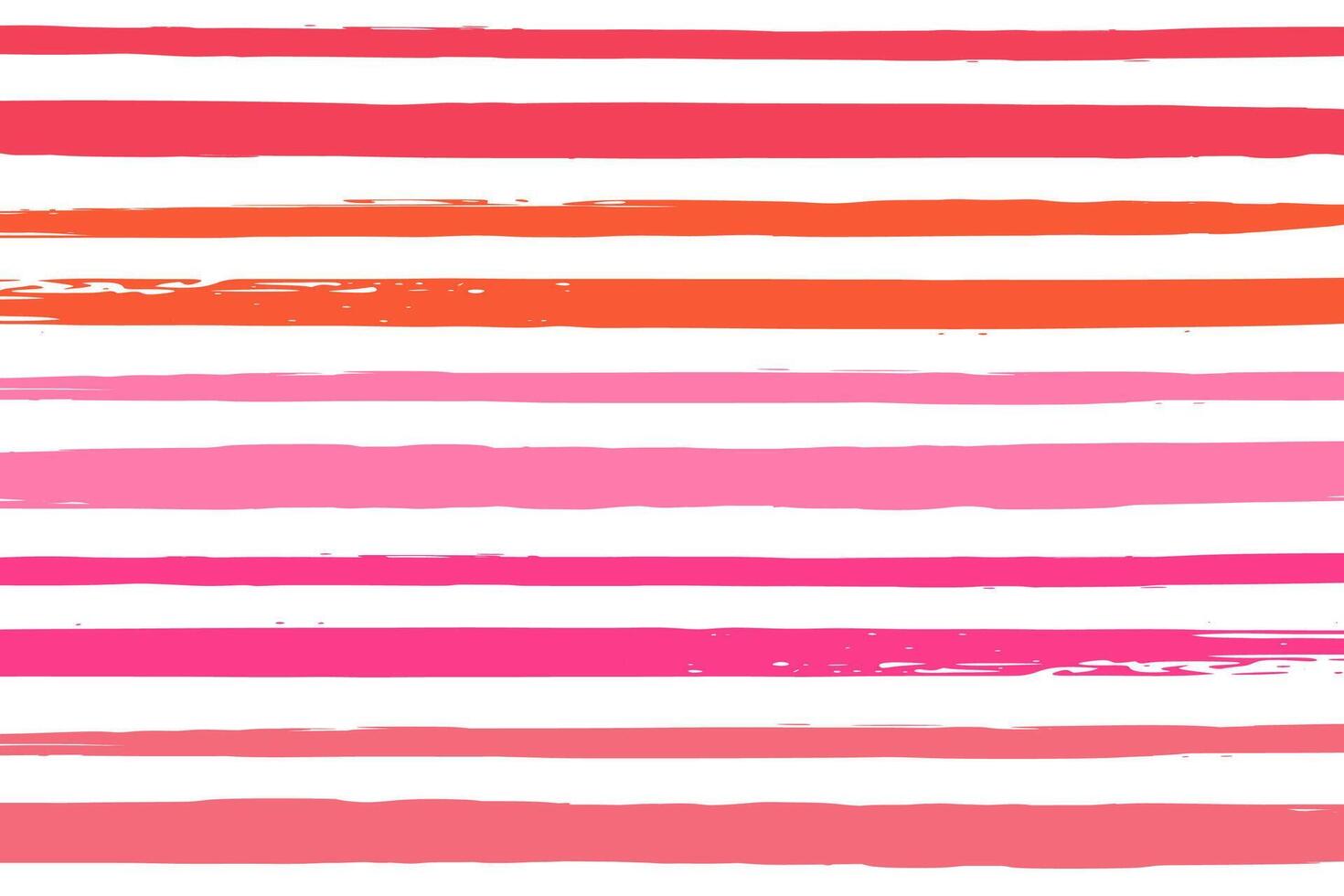 Hand drawn brush stroke line pattern. Pastel pink red striped paint brush background. illustration vector