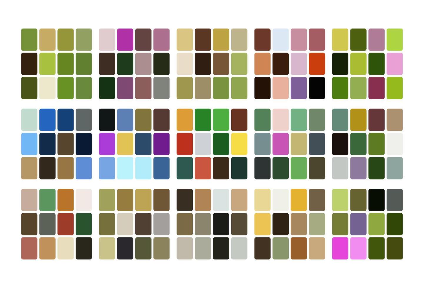 Butterfly color palette. Trend color palette guide template. Fit for fashion designers, business, and paints colors company. Match combinations. Eps 10. vector