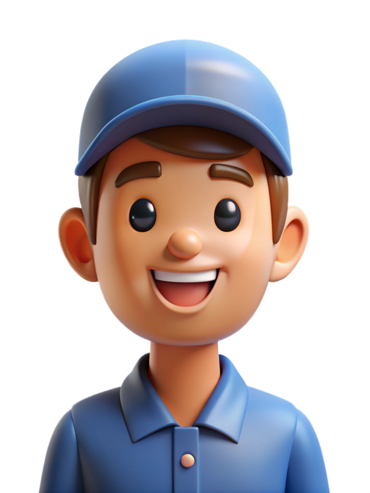 Friendly Delivery Guy Handing Over a Package png