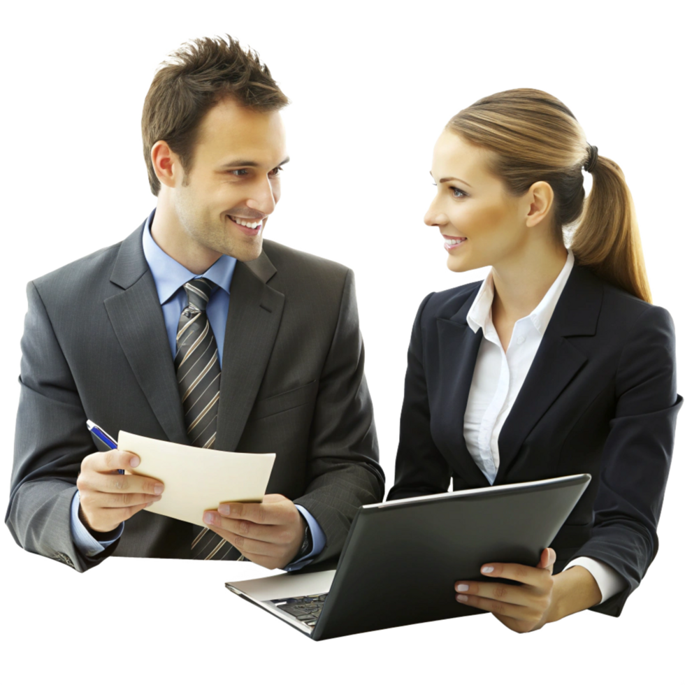 Business Partners Discussing New Ideas png
