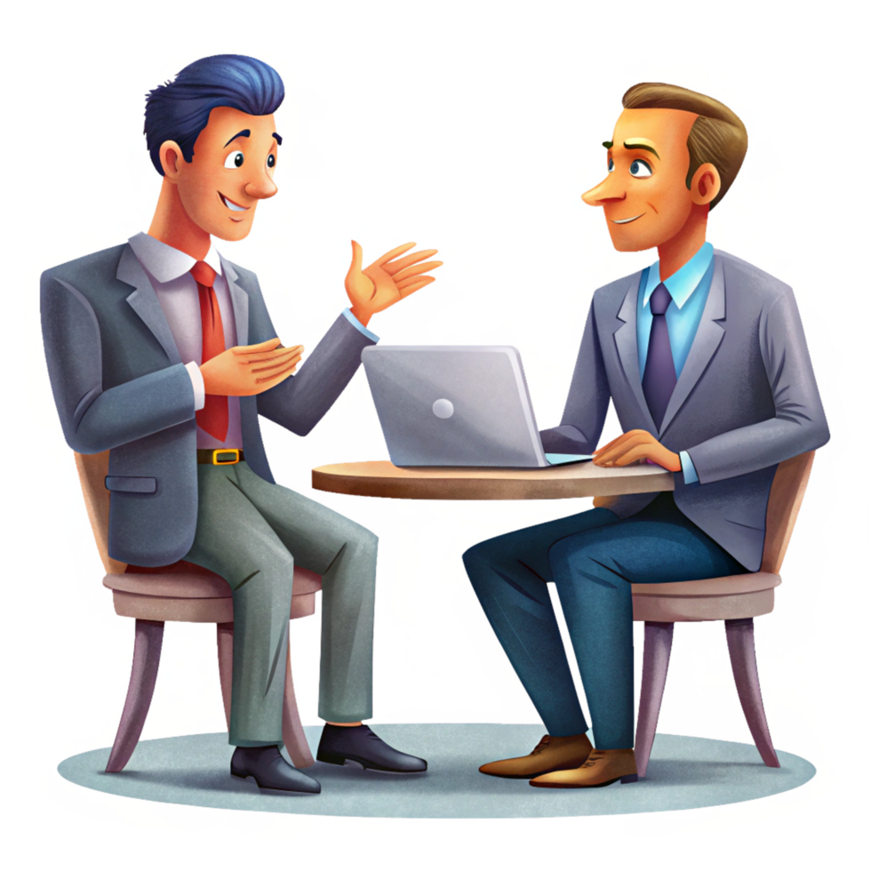 Business Partner Meeting in a Discussion png