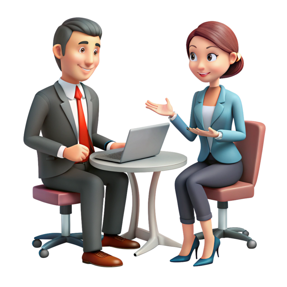 Business Partner Discussion for a New Venture png