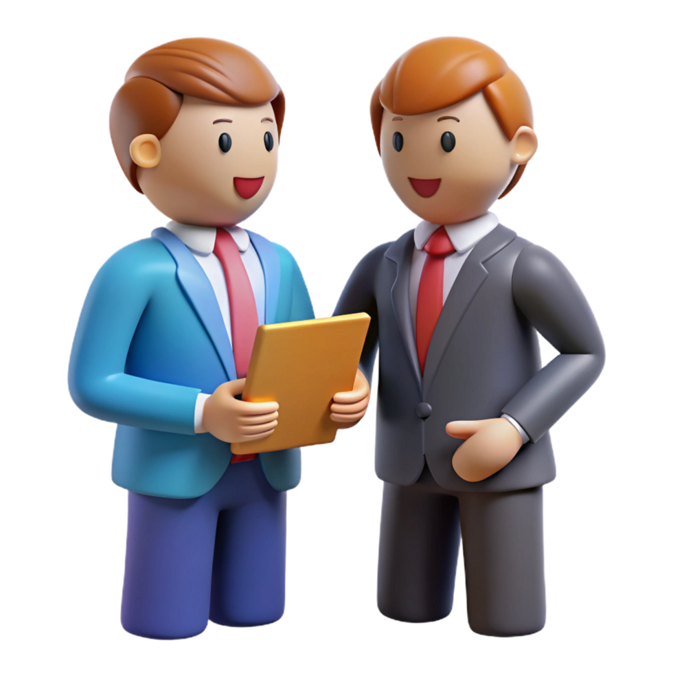Corporate Partners Having a Discussion png