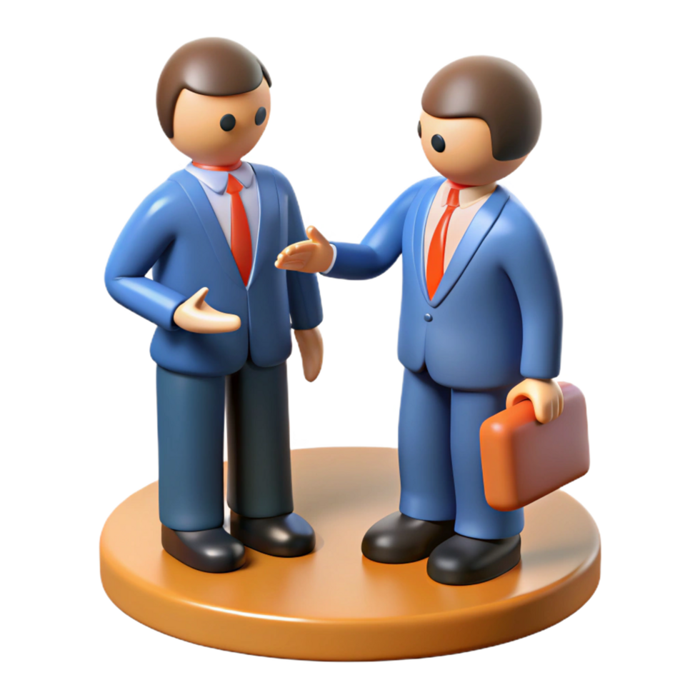 Businessmen in a Professional Discussion png