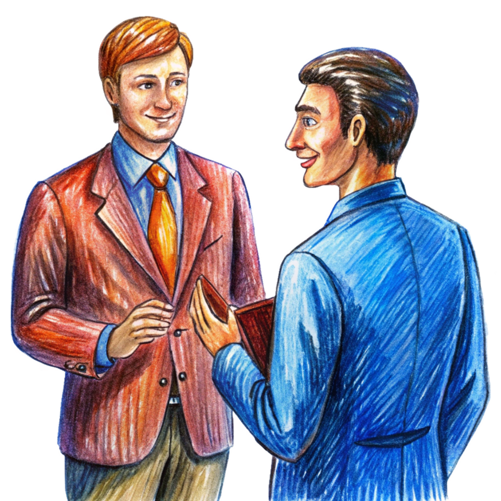 Business Partner Discussion About a Project png