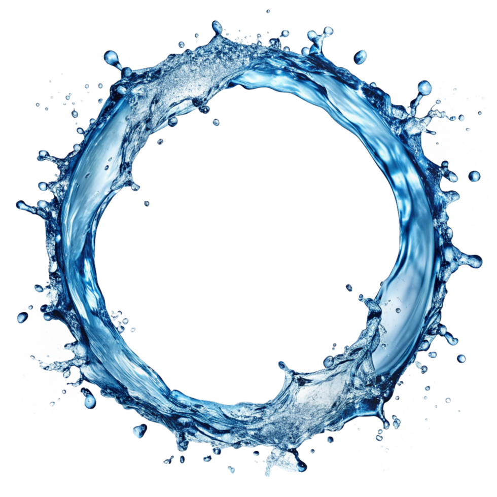 Circular Flowing Water Splash png