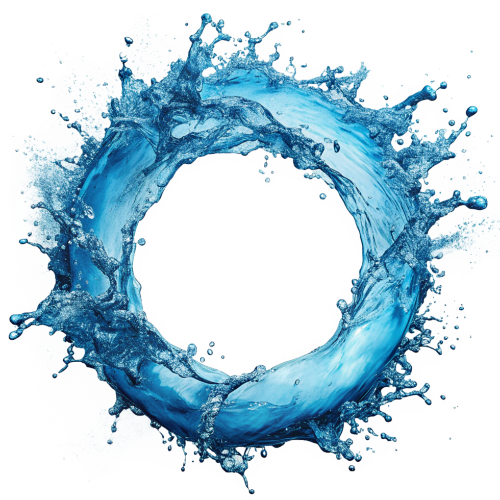 Fluid Circle Water Splash png