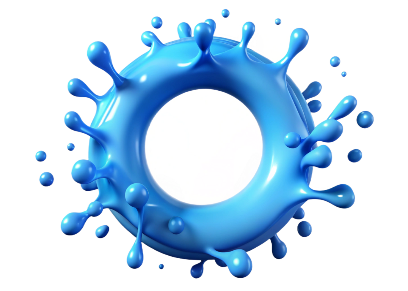 Circular Water Splash for Hygiene Concept png