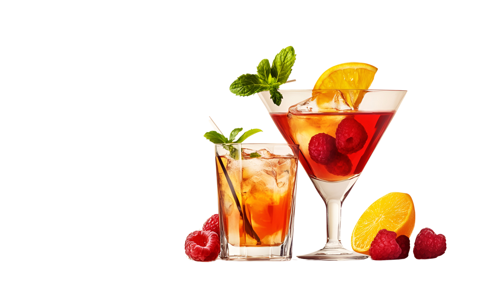 Pretty Cocktail Drinks No Background Applicable to any Context Perfect for Print on Demand png