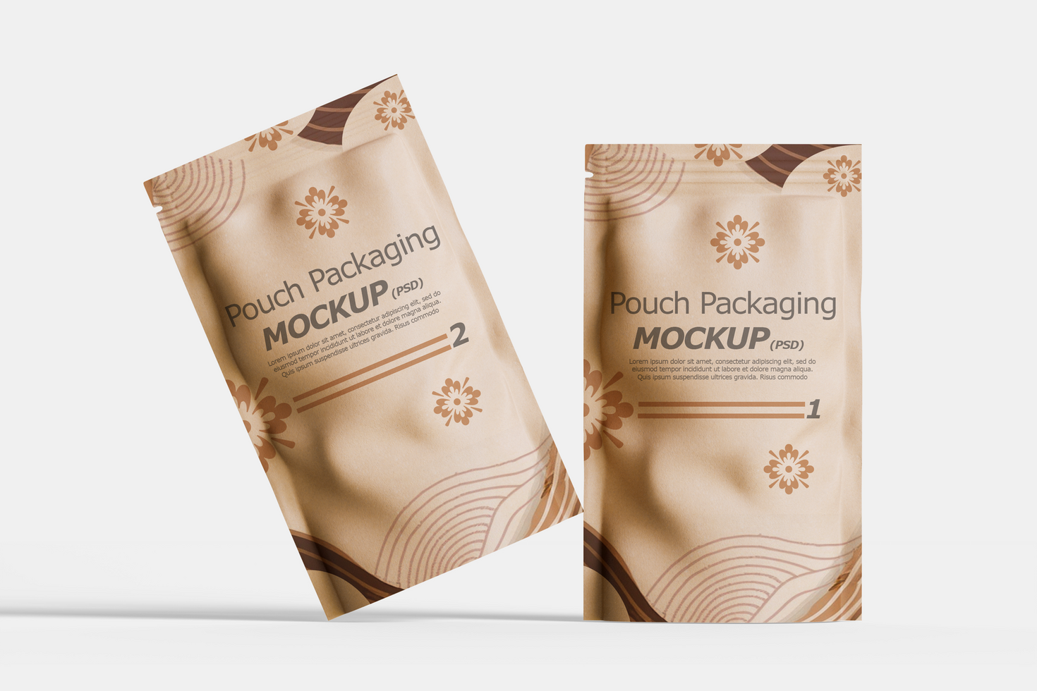 brown coffee seeds bag suitable for your mockup concept. psd