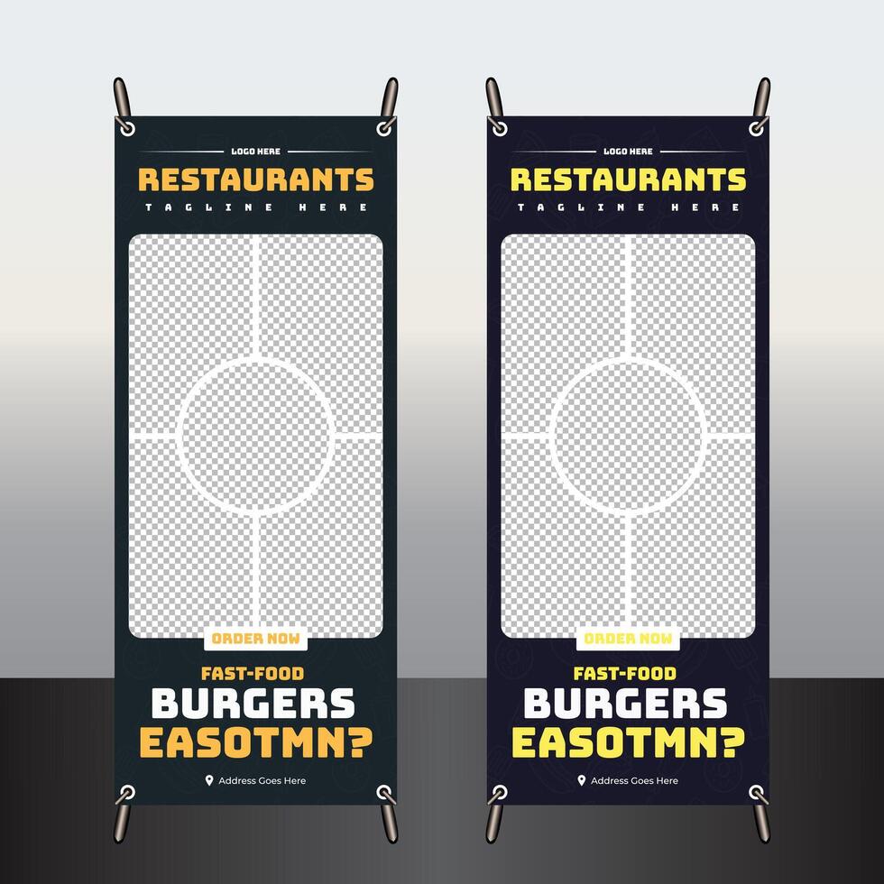 Unique fast-food roll up design vector