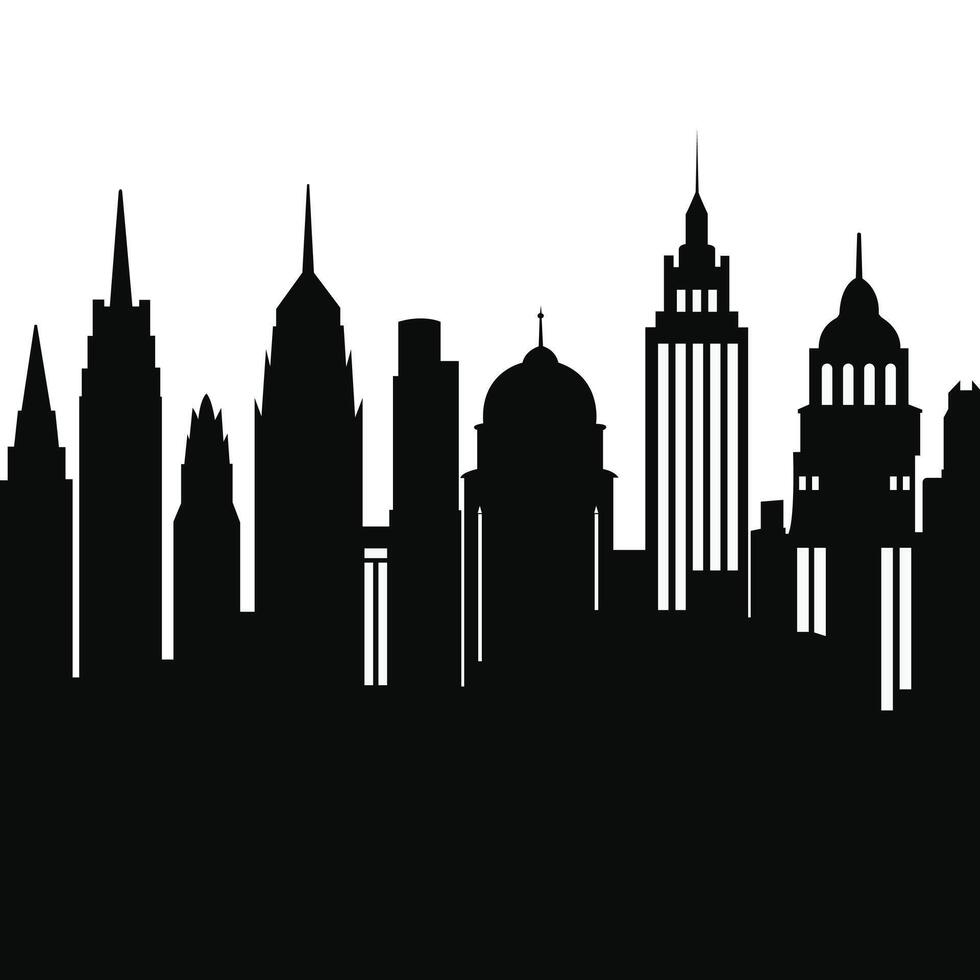 Skyscraper Cityline Sketch vector