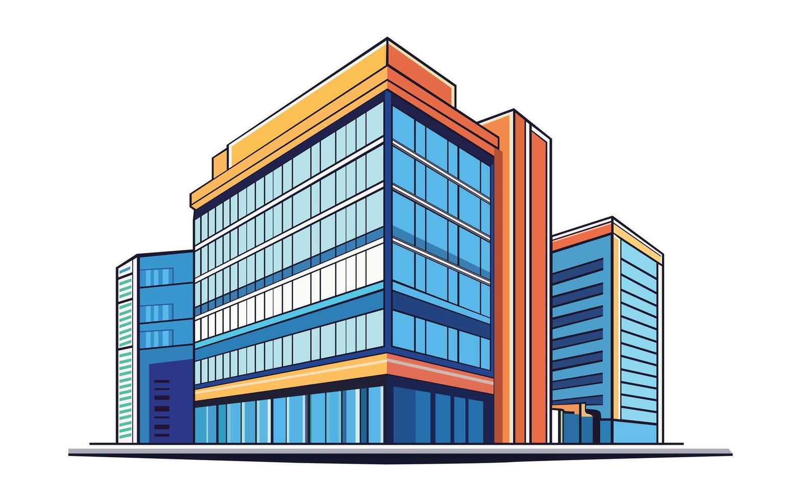 Office Building illustration vector