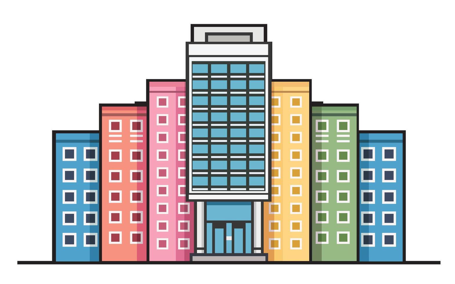 School Building illustration vector