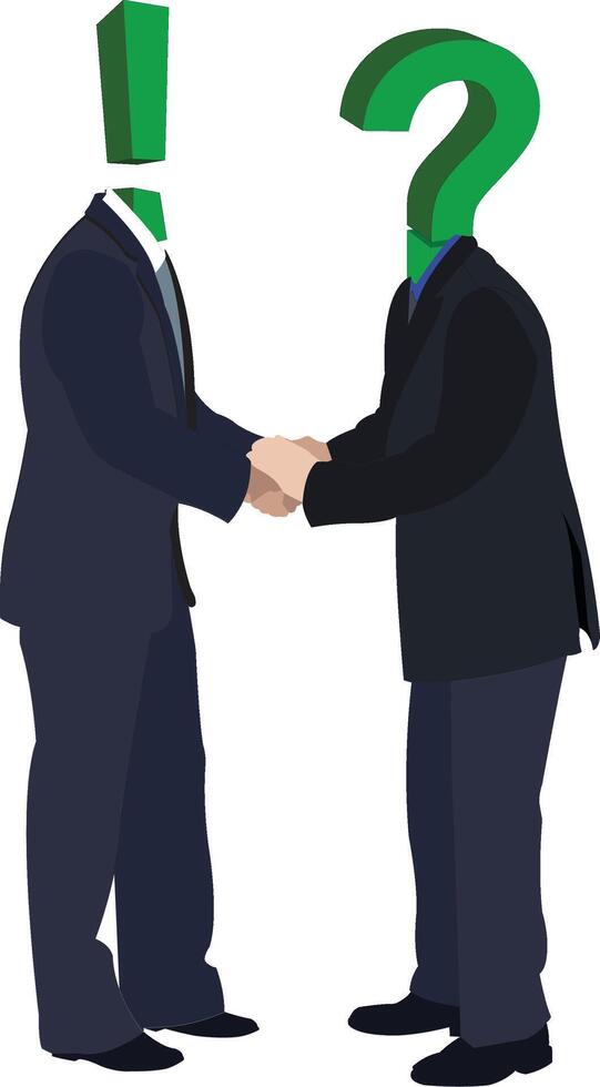 Collaboration between unknown people vector