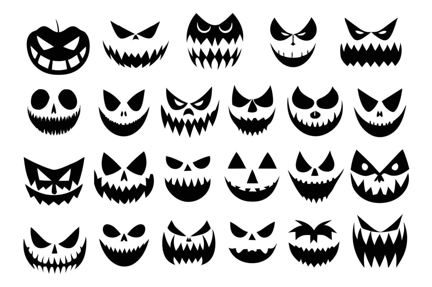 Halloween jack-o'-lantern artwork. vector