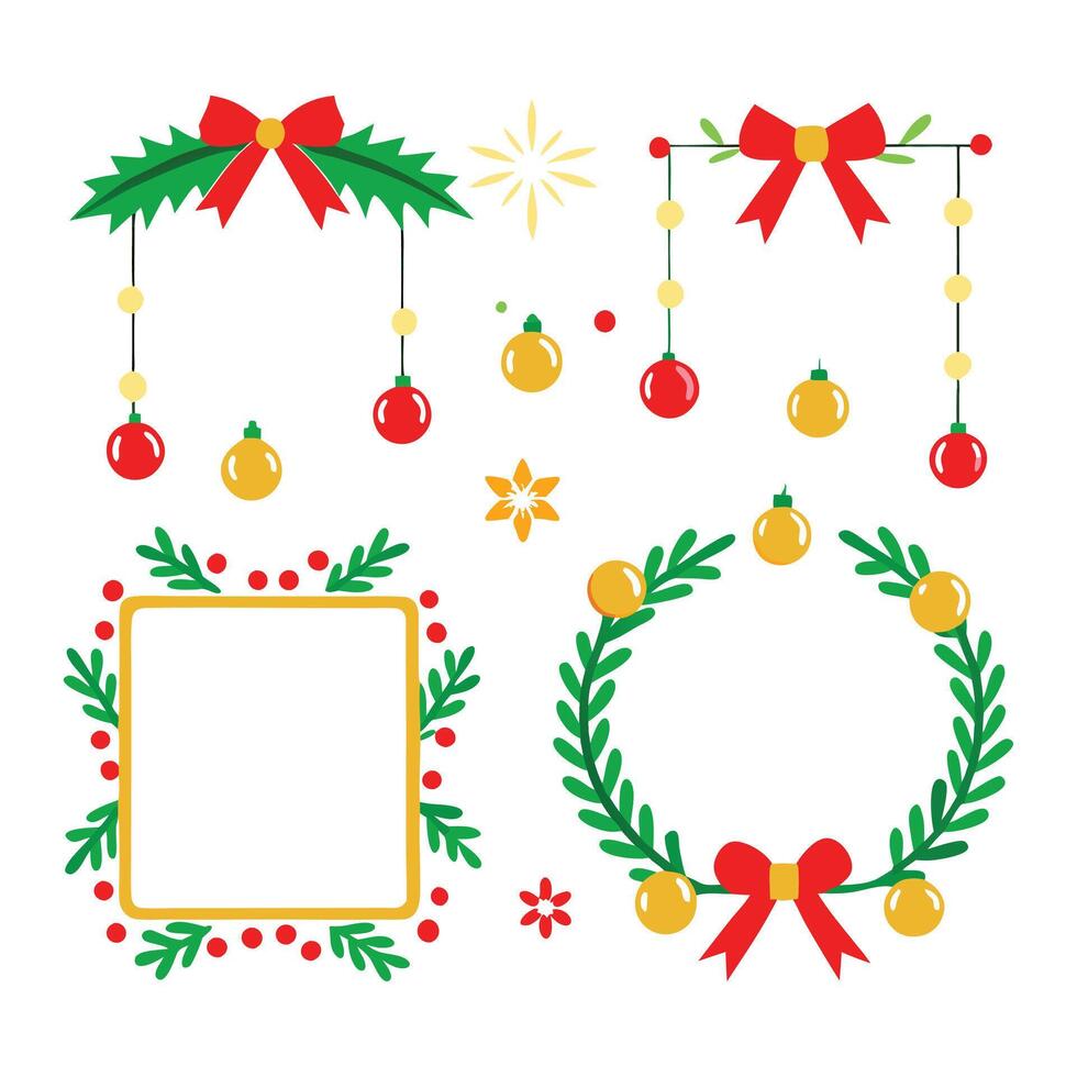 Holiday borders and frames design. vector