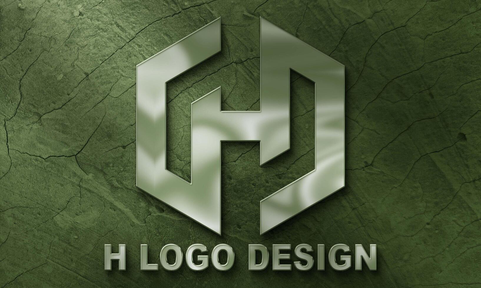 Print creative modern color full mockup logo design photo