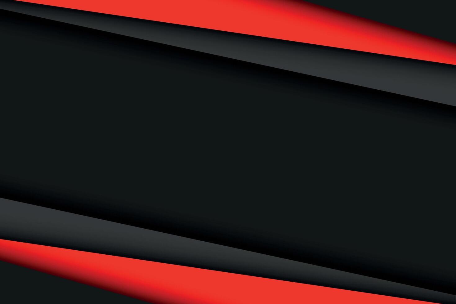Black and red modern material design, abstract widescreen background vector