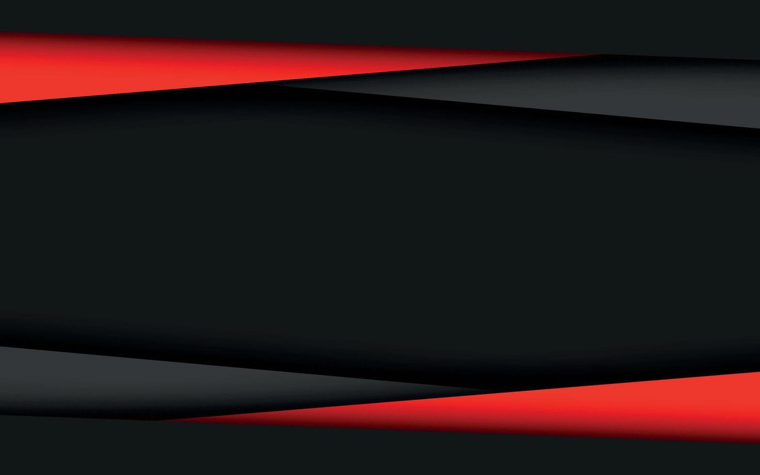 Black and red modern material design, abstract widescreen background vector