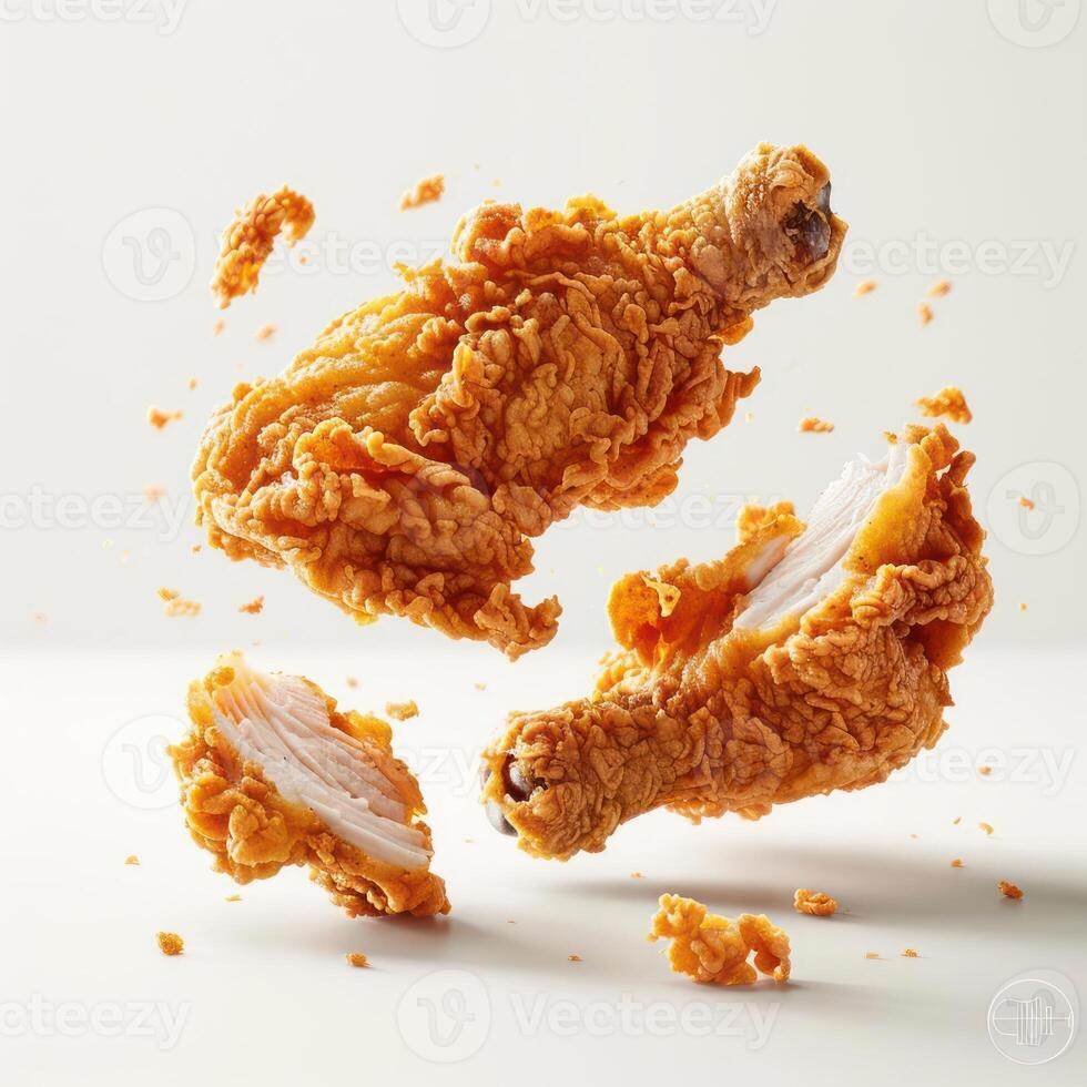 a fried chicken with a bite taken out of it photo