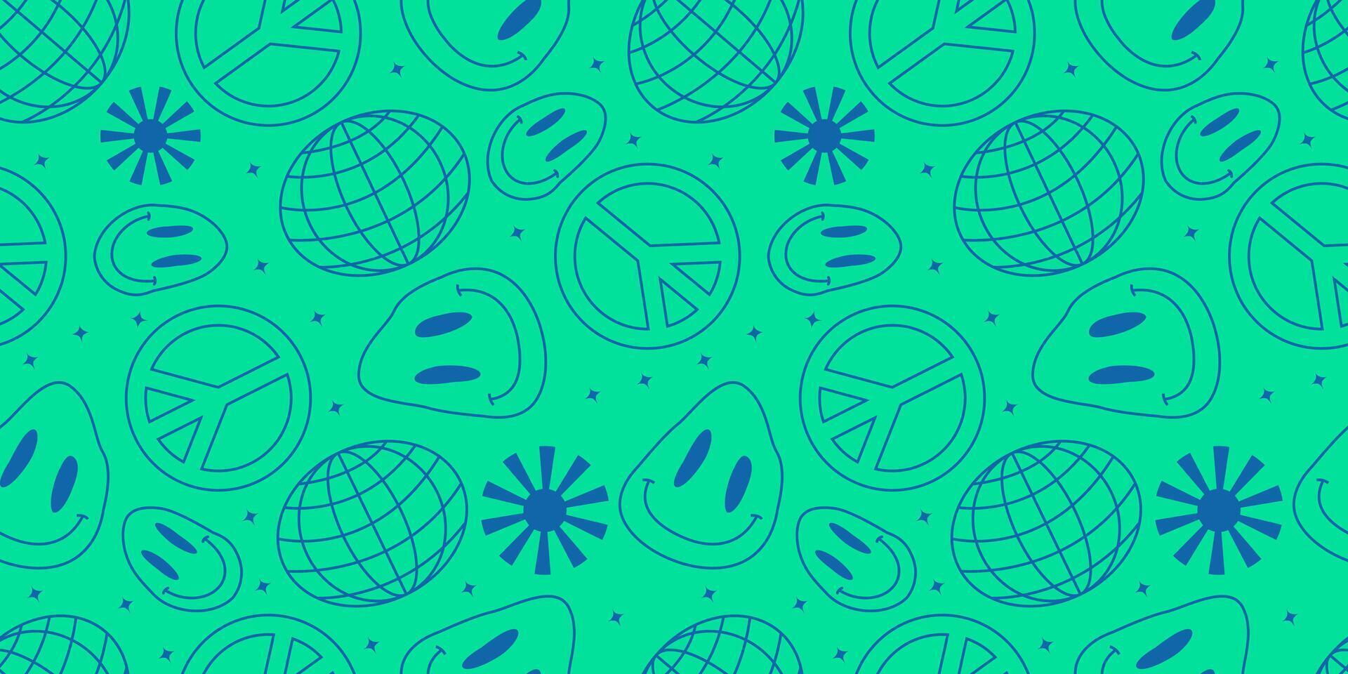 Tosca retro vintage seamless pattern backgrounds vector