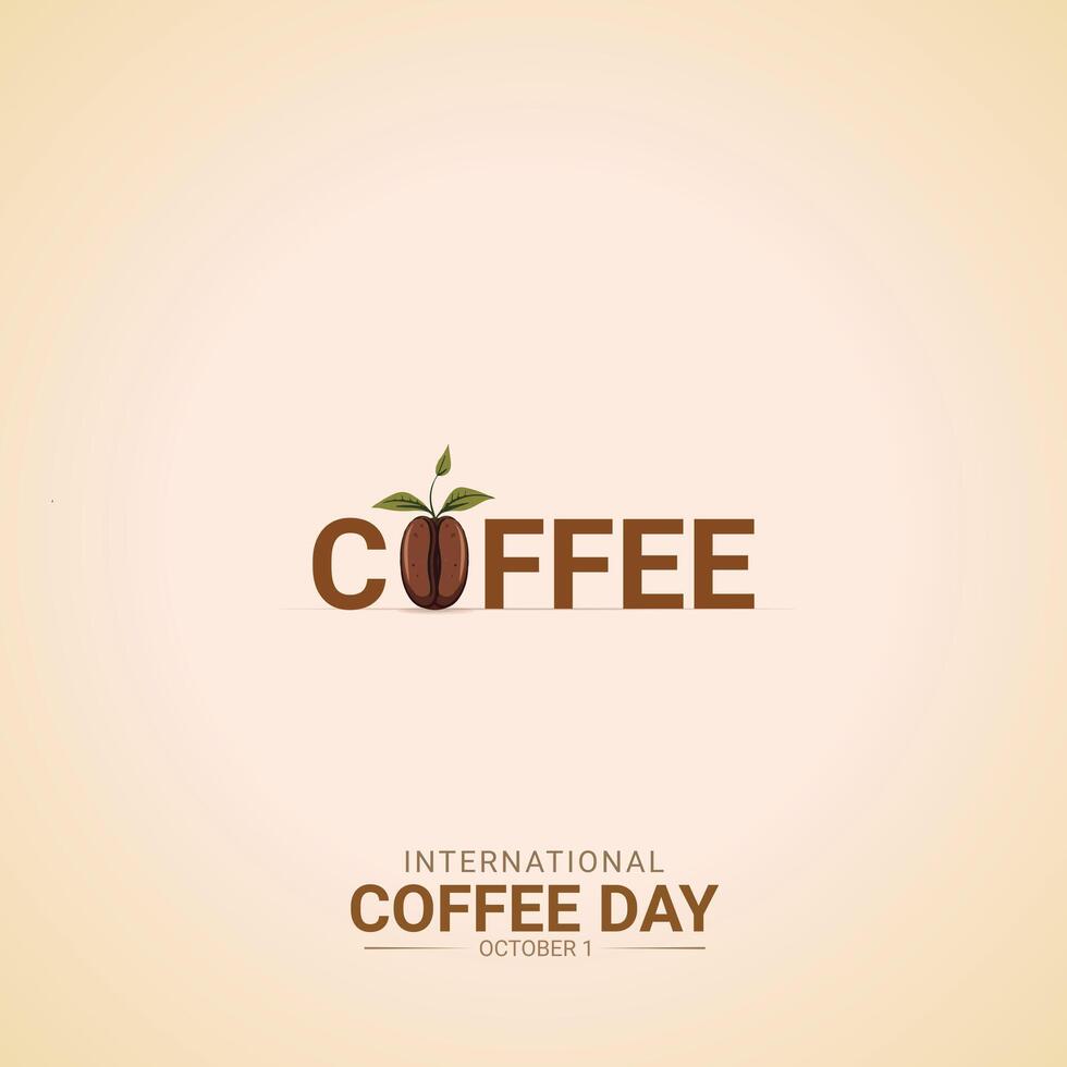 International Coffee Day vector