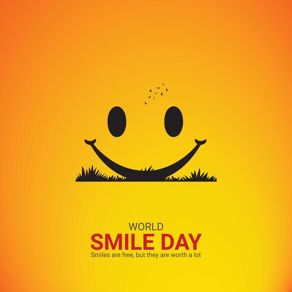 World Smile Day. Smile Day vector