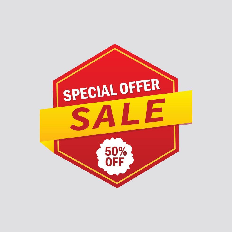 Special offer banner design vector