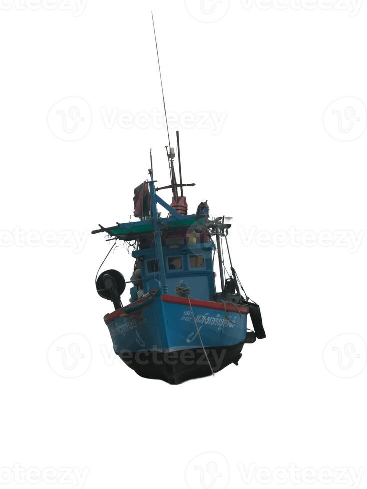 Fishing boat isolated on white background, clipping path included in file. photo