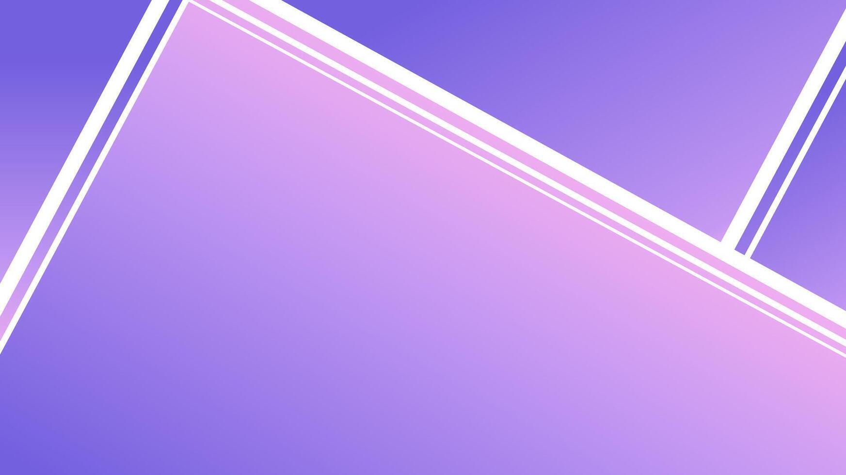 An abstract background featuring shapes with gradient from pink to purple, complemented by white lines creating a sense of structure, with ample of copy spaces. vector