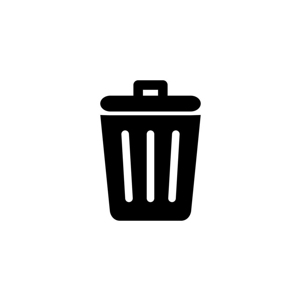 Trash bin icon. vector