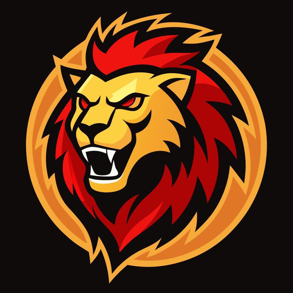 Bold and Majestic Lion Logo vector