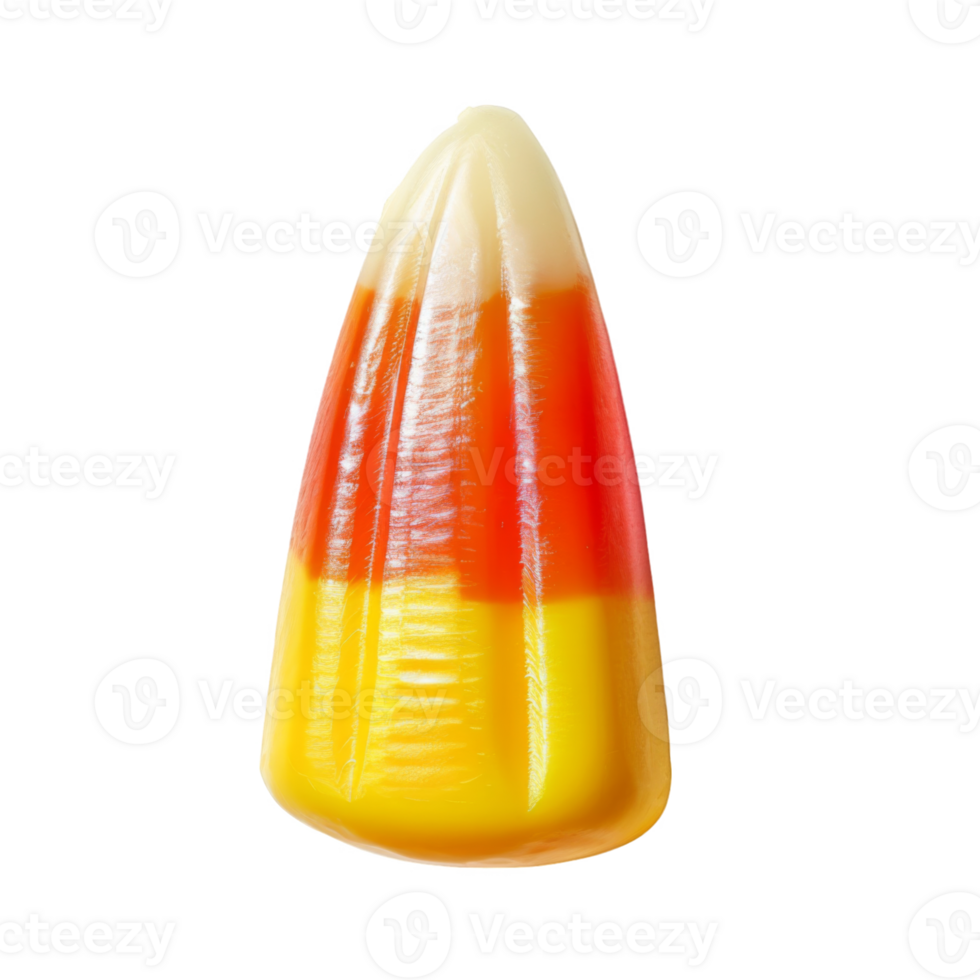 A Single Candy Corn, Tricolored, Isolated png