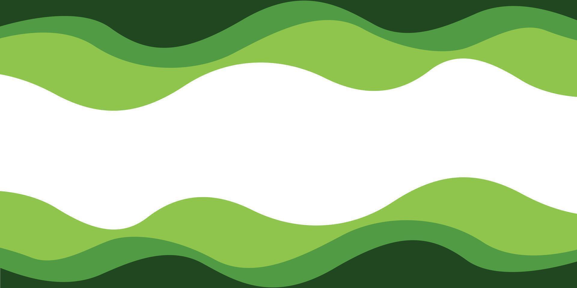 Abstract green banner background. fluid shapes and line composition with trendy gradients. vector