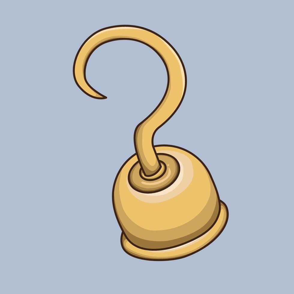 illustration Pirate Hook. vector