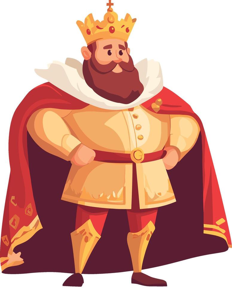 King Character Illustration vector