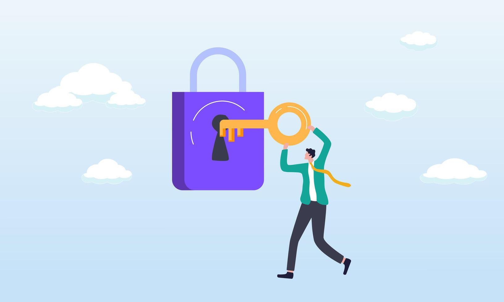 Ready-to-Use Turnkey Solution Unlocking Potential for Customer Success, Solving Problems with Software or Platform. vector