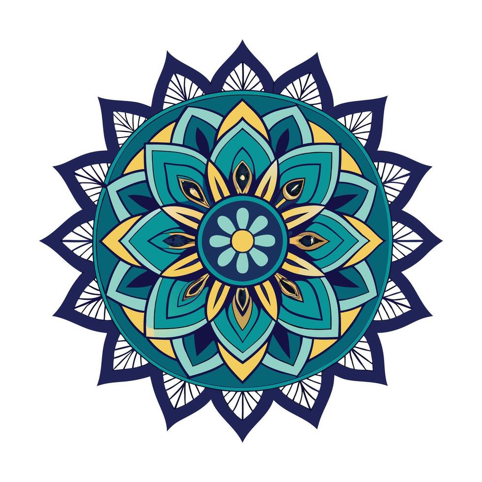 Colorful Mandala Design and Colorful vector