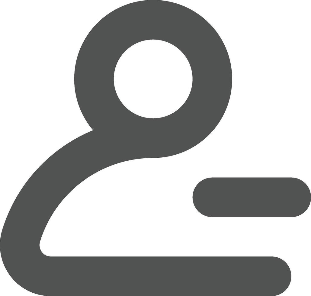 Delete user icon bold outline style vector