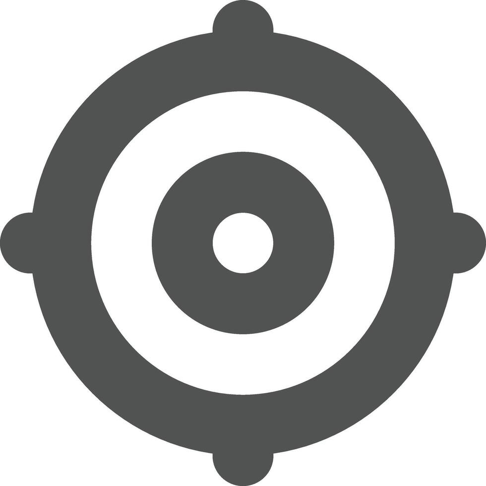 Location icon bold outline style vector