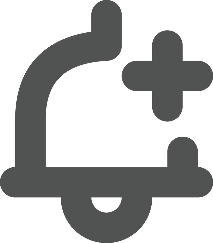 new notification icon bold outline style vector