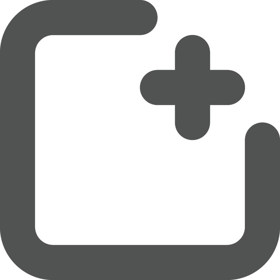 Add window icon bold outline style vector