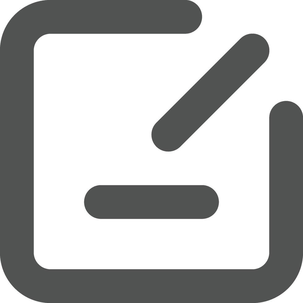 new post icon bold outline style vector