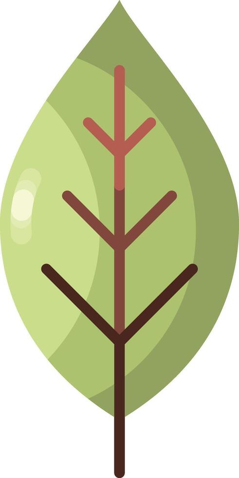 Autumn leaf icon flat style vector
