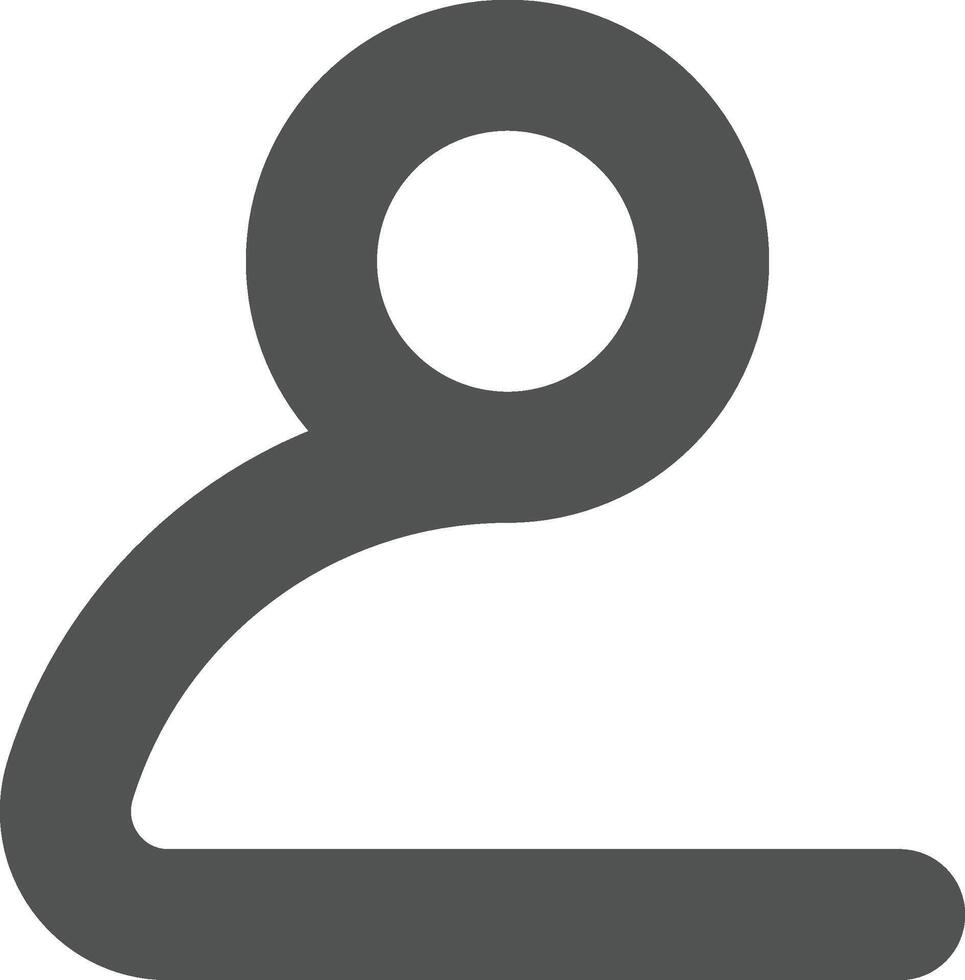 user icon bold outline style vector